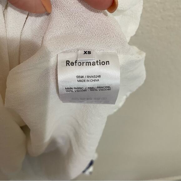 Reformation Sable Dress Blueberries - Picture 7 of 7